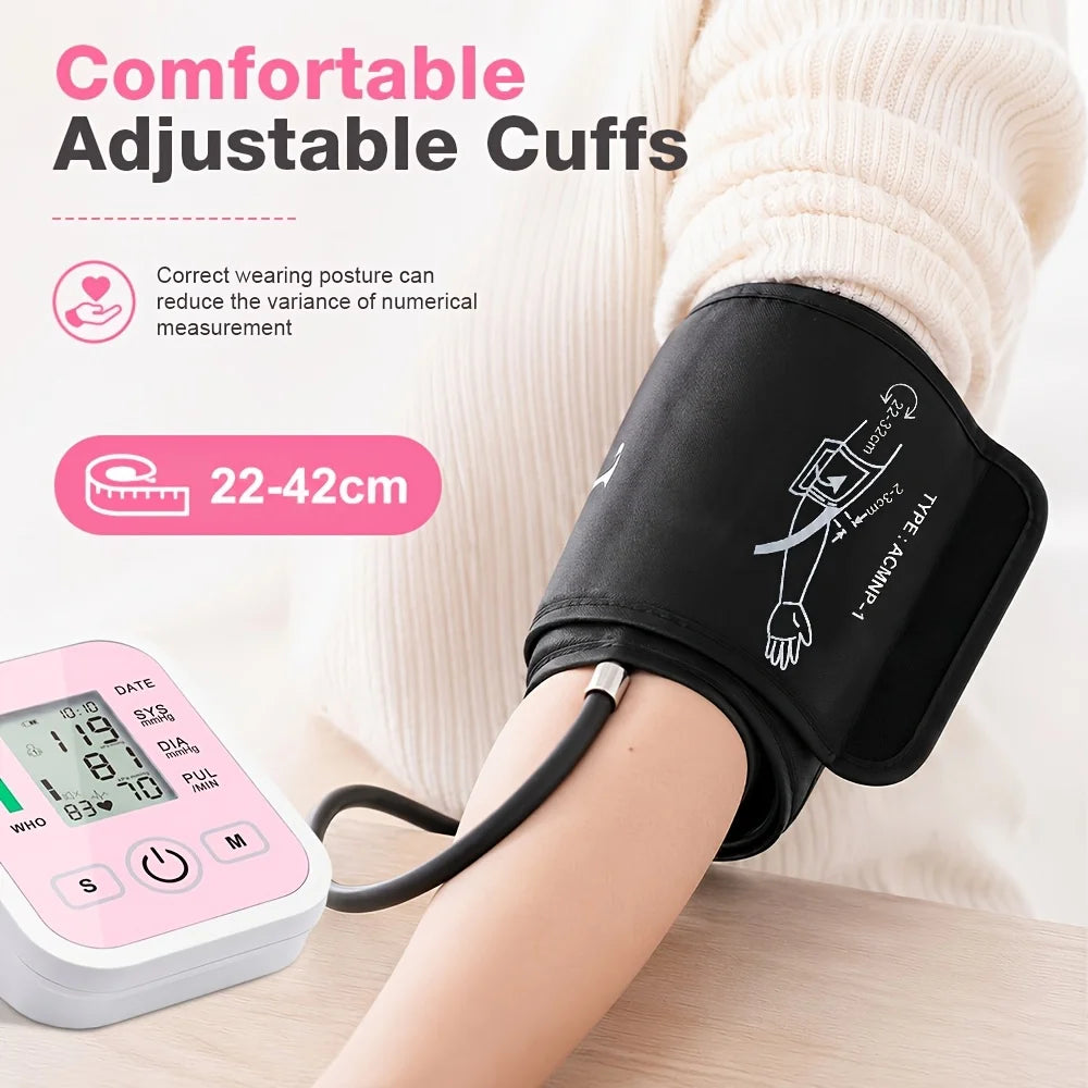 Upper Arm Blood Pressure Monitor Automatic Digital Heart Rate