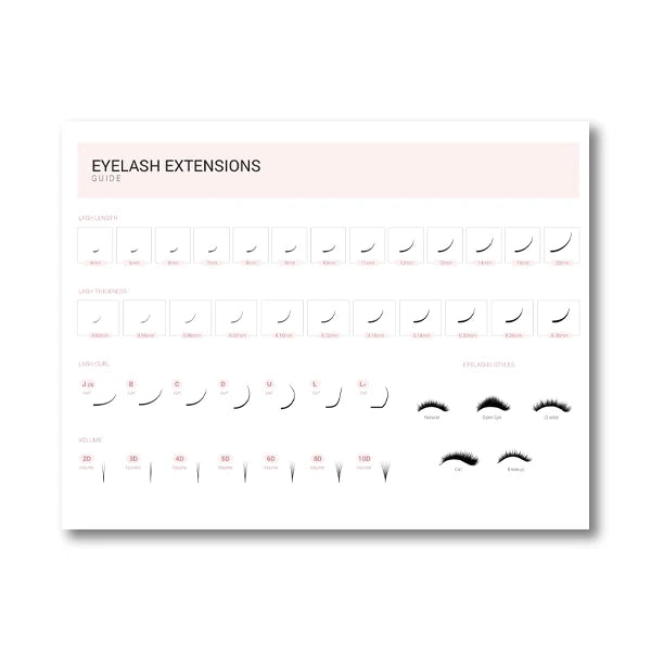 Lash Extensions Technician Guide Posters and Prints Makeup Wall Art Picture Room Decor Eyelash Business Form Art Canvas Poster