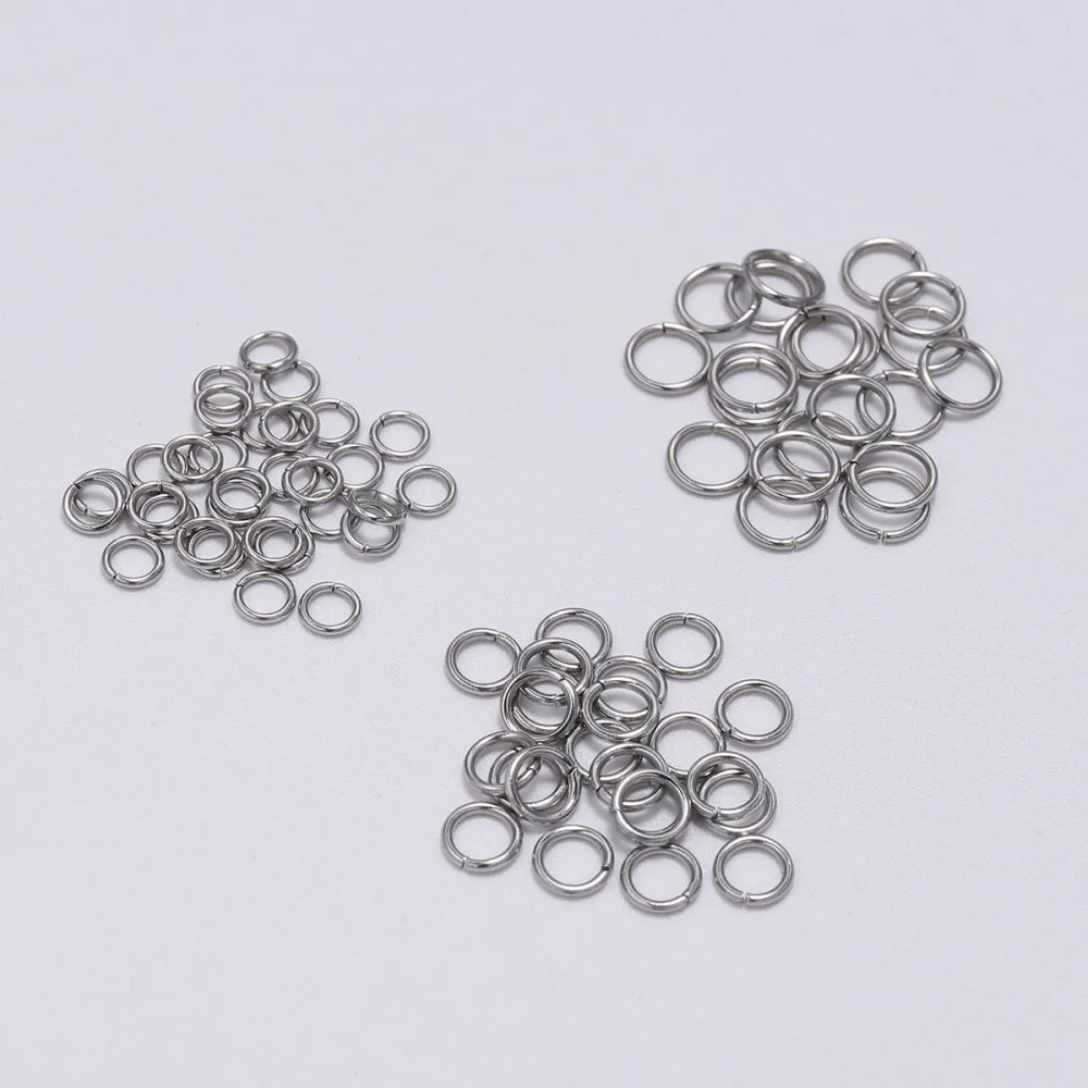6mm Stainless Steel Split Ring Open Single Loops Jump