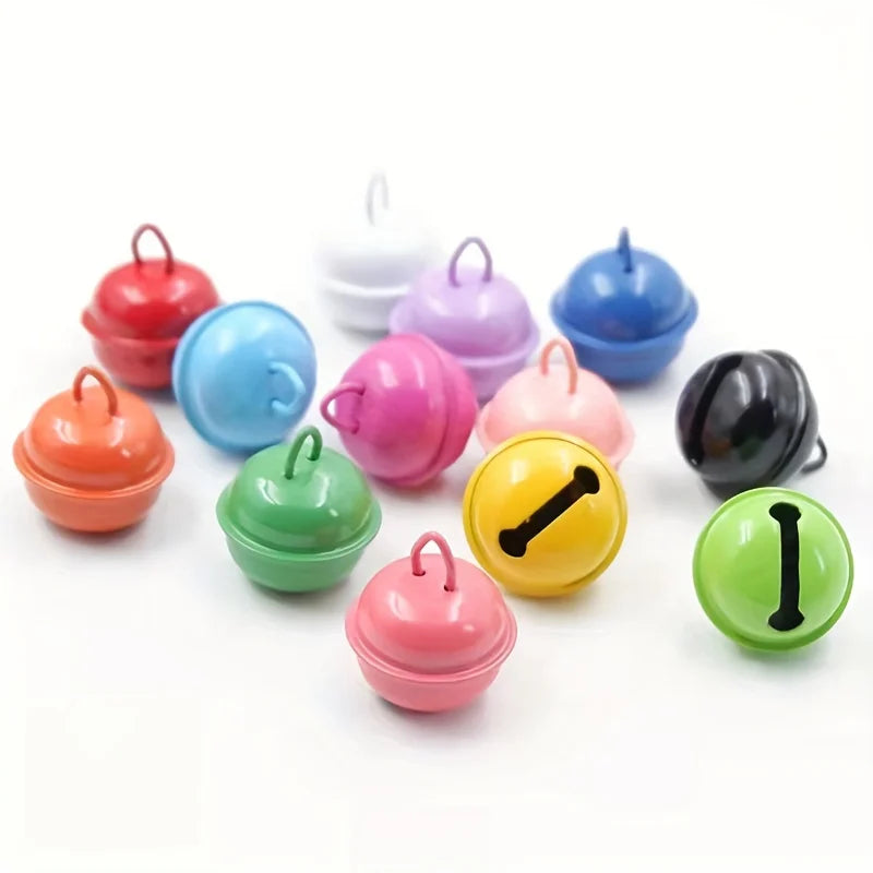 10-50pcs 17mm colorful Jingle Bells Iron Pendants Hanging Christmas Tree Ornaments Christmas Decorations Party DIY