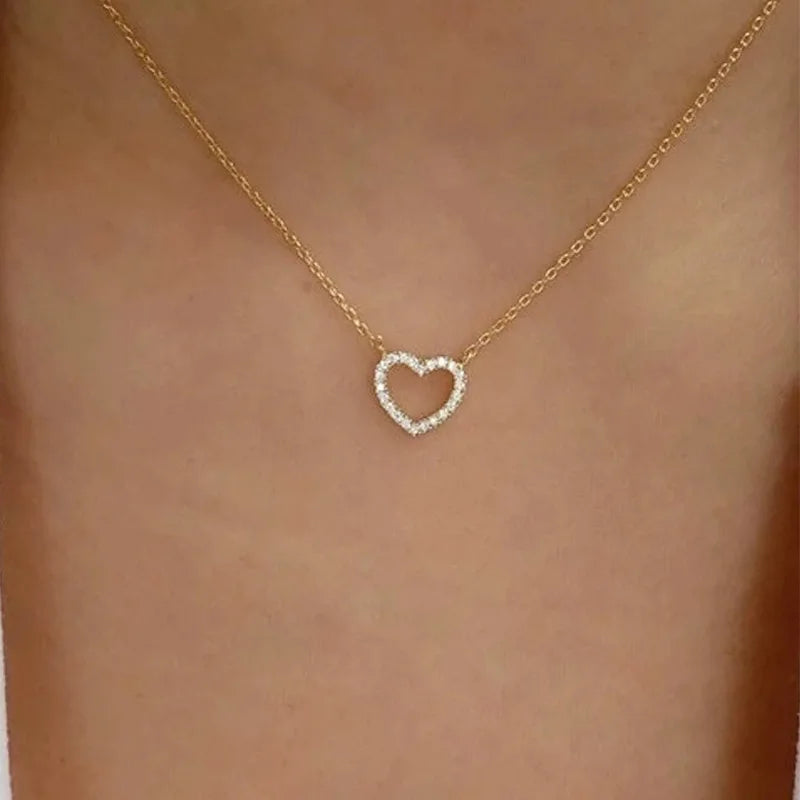 Minimalist Round Stick Pendant Necklace for Women Pearl Clavicle