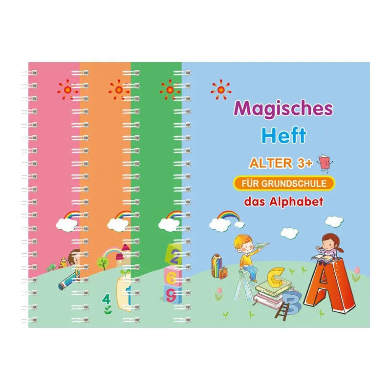 Handwriting Workbooks Practice Copybook Magic Reusable Calligraphy Handwriting Tracing