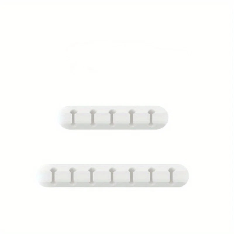 5/7 Clips Adhesive Cable Winder Desktop Wire Earphone Cable Holder Desk Organizer Stationery Office Supplies Material Escolar