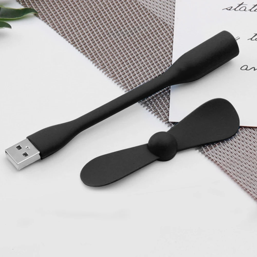 Flexible USB Mini Fan for Laptop & Power Bank