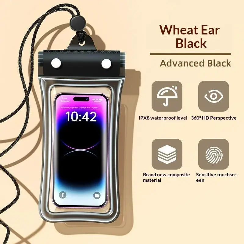 @*Universal 6 Inch Waterproof Phone Case Swimming Diving Clear