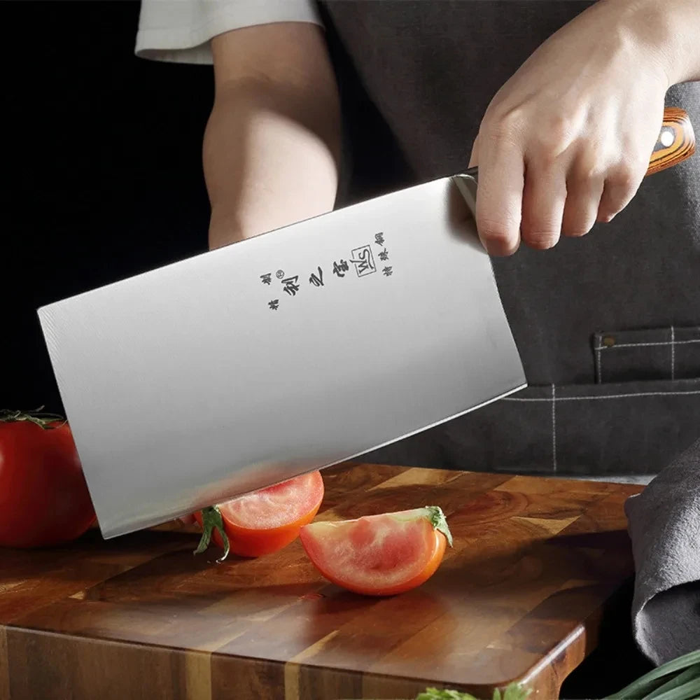Stainless Steel Kitchen Cleaver Knife Dual-purpose Slicing Chopping Knife Stainless Chef's Slicing Knives coltello tascabile