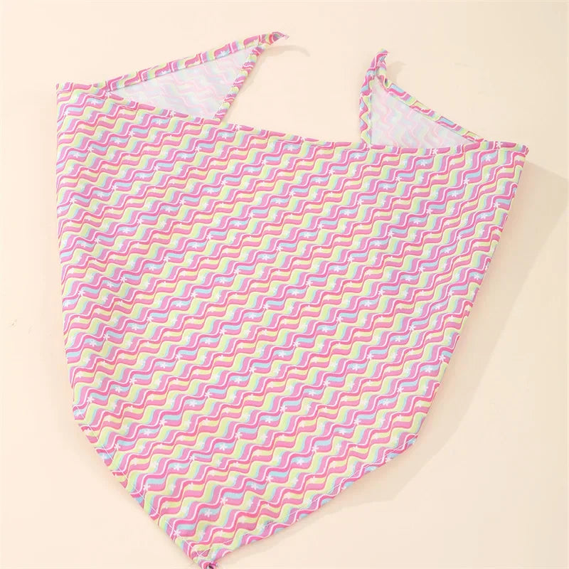 Pet Saliva Towel Pet Dog Saliva Bib Bib Cat Bib Scarf Printed Triangle Scarf