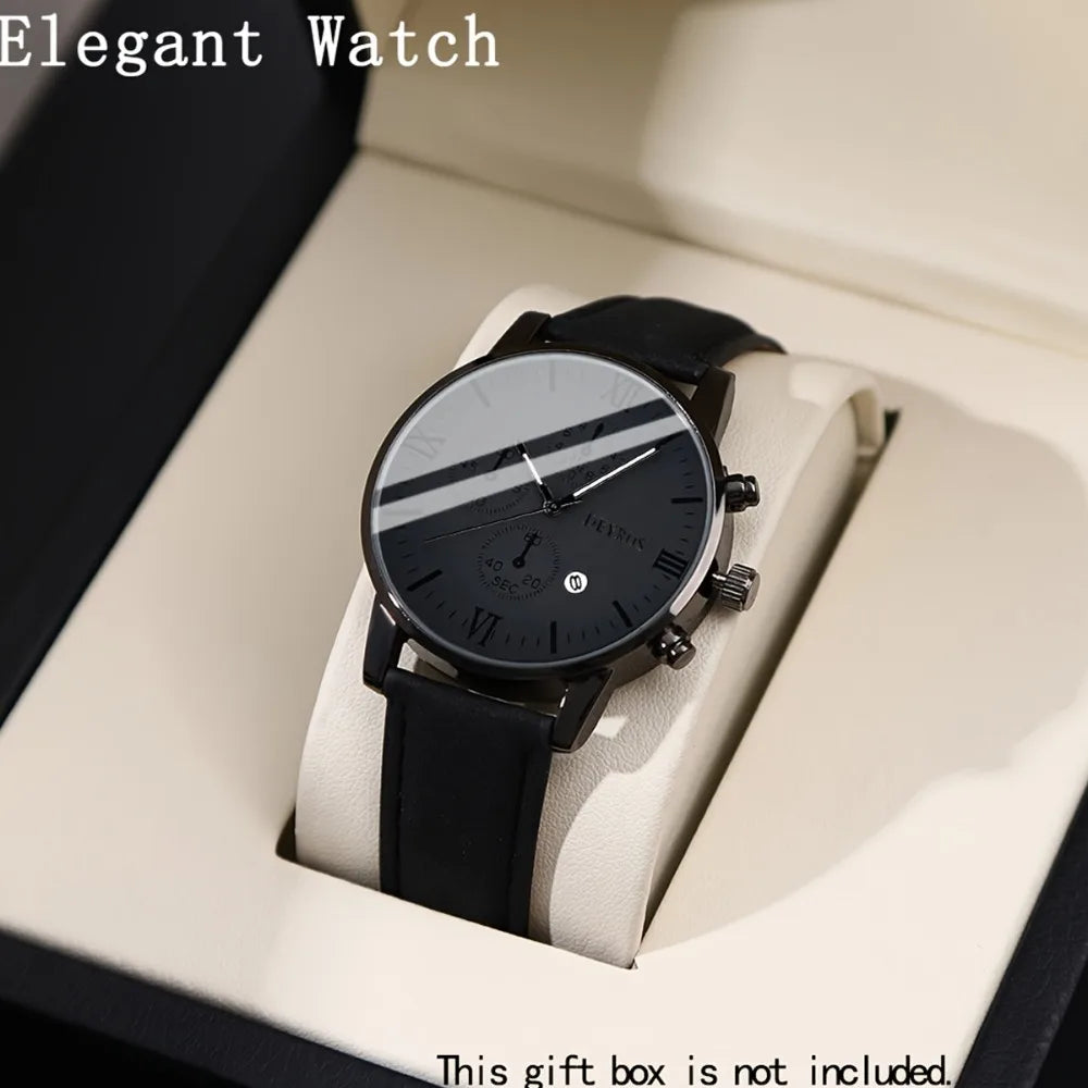 Men Watch Ring Combo 2Pcs