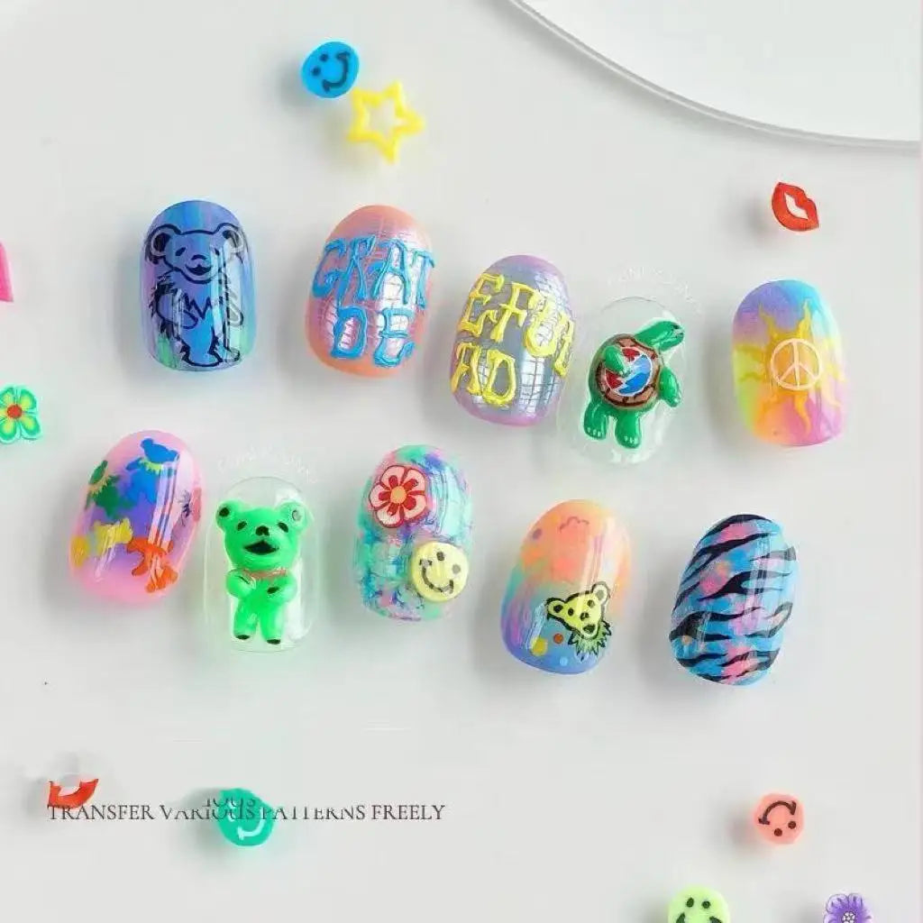12-color Y2K fluorescent solid gel nail polish, permanently removable, UV/LED nail polish.