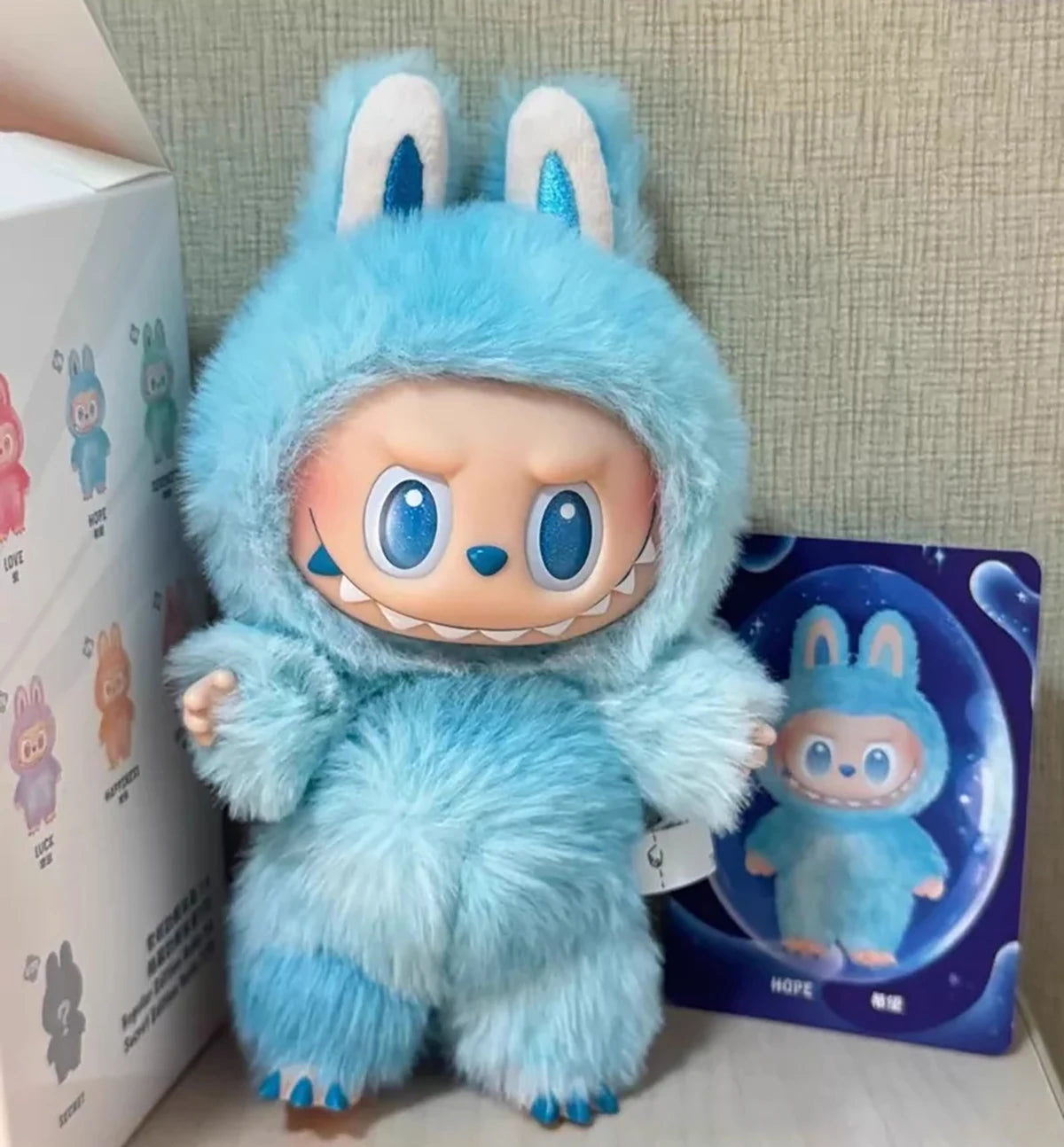 Labubu Plush Doll, Macaron Color Edition