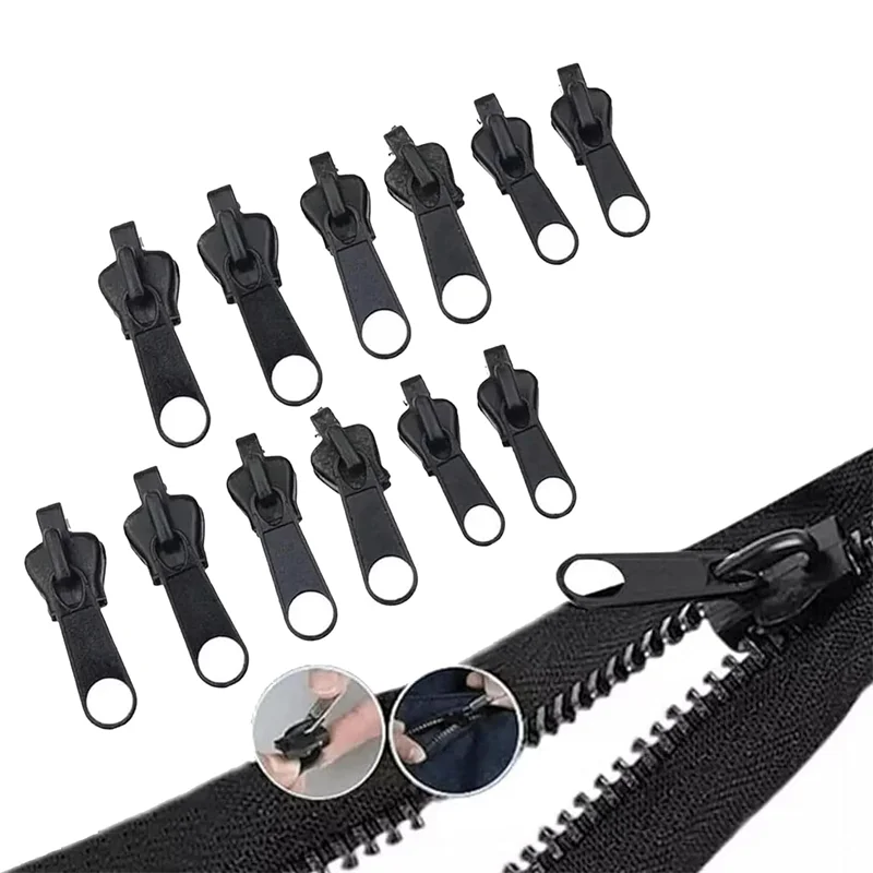 6/36pcs Fix Zip Puller Universal Instant Zippers Fix Zipper Repair Kit Replacement Zipper Pull Slider For DIY Sew Accessories