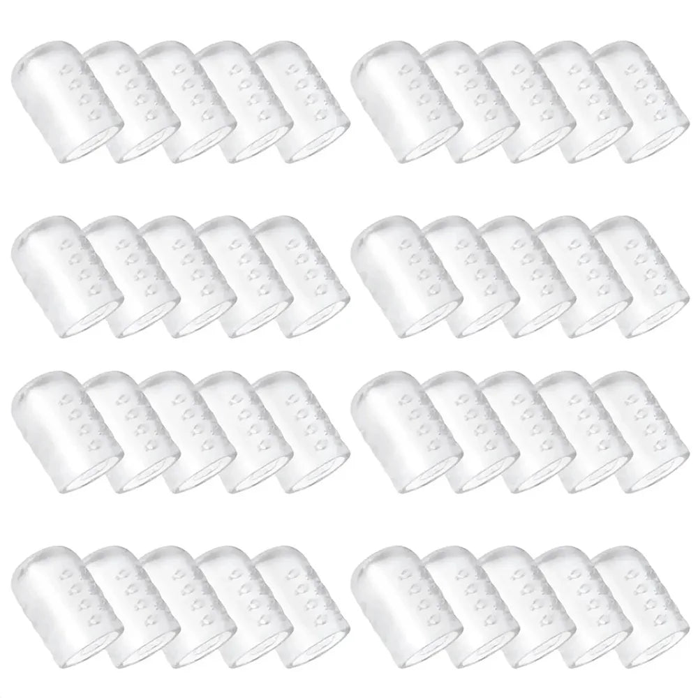 60/40/20pcs Toe Protectors Silicone Gel Caps Unisex Toe Cover for Corns Calluses Blisters Pain Relief Soft Toe Sleeves Cushions