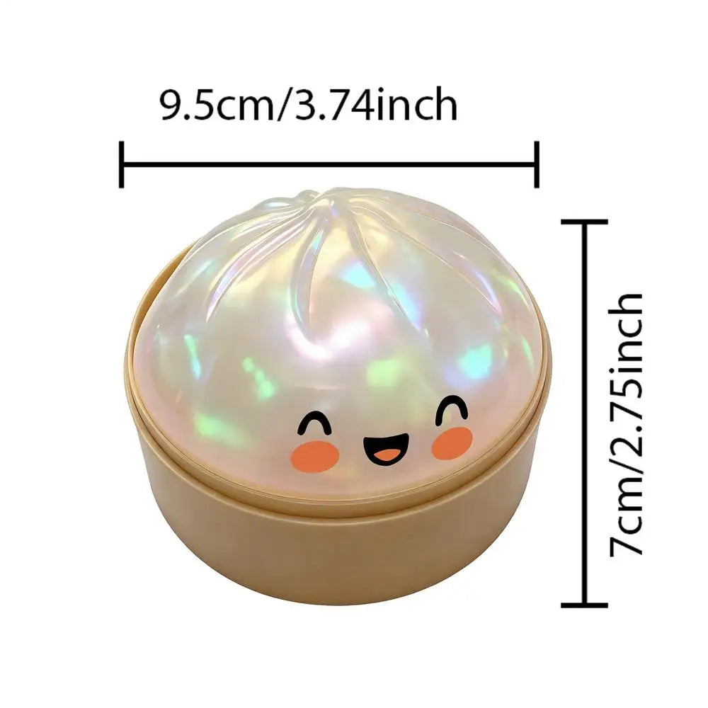 Colorful Bun Sensory Balls Giant Rainbow Dumpling-Shaped Stress-Relieving Ball Rare Pink Glittering Dumpling Soft Squeeze Toy