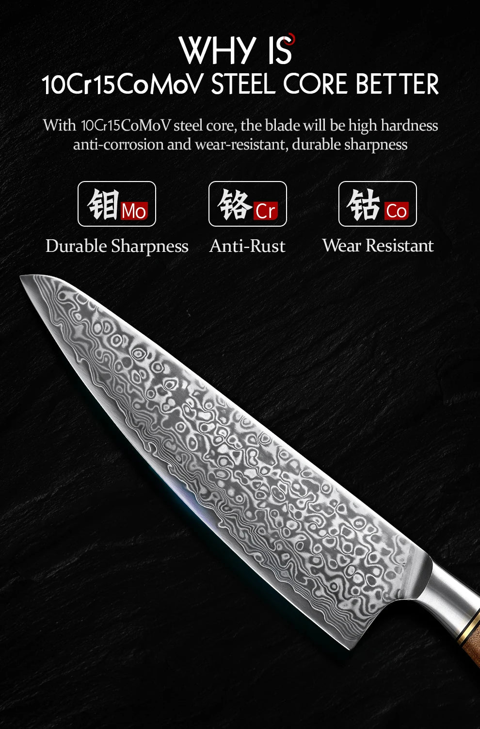HEZHEN 1-2PC Knife Set Professional Damascus Steel Utility Chef Knife For Meat Japanese Cook Kitchen Knife