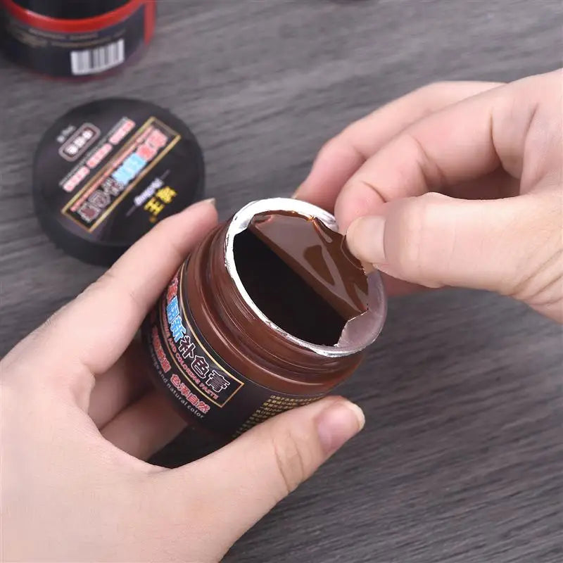 50ml Leather Paint Shoe Cream Coloring Leather Dye Repair Restoration Colors Change Paints For Bag Sofa Car Seat Scratch Brown