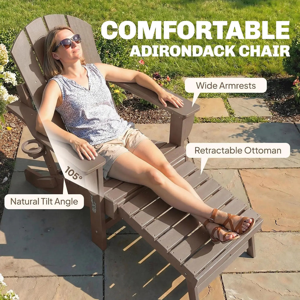 Outdoor HDPE Fire Pit Chair