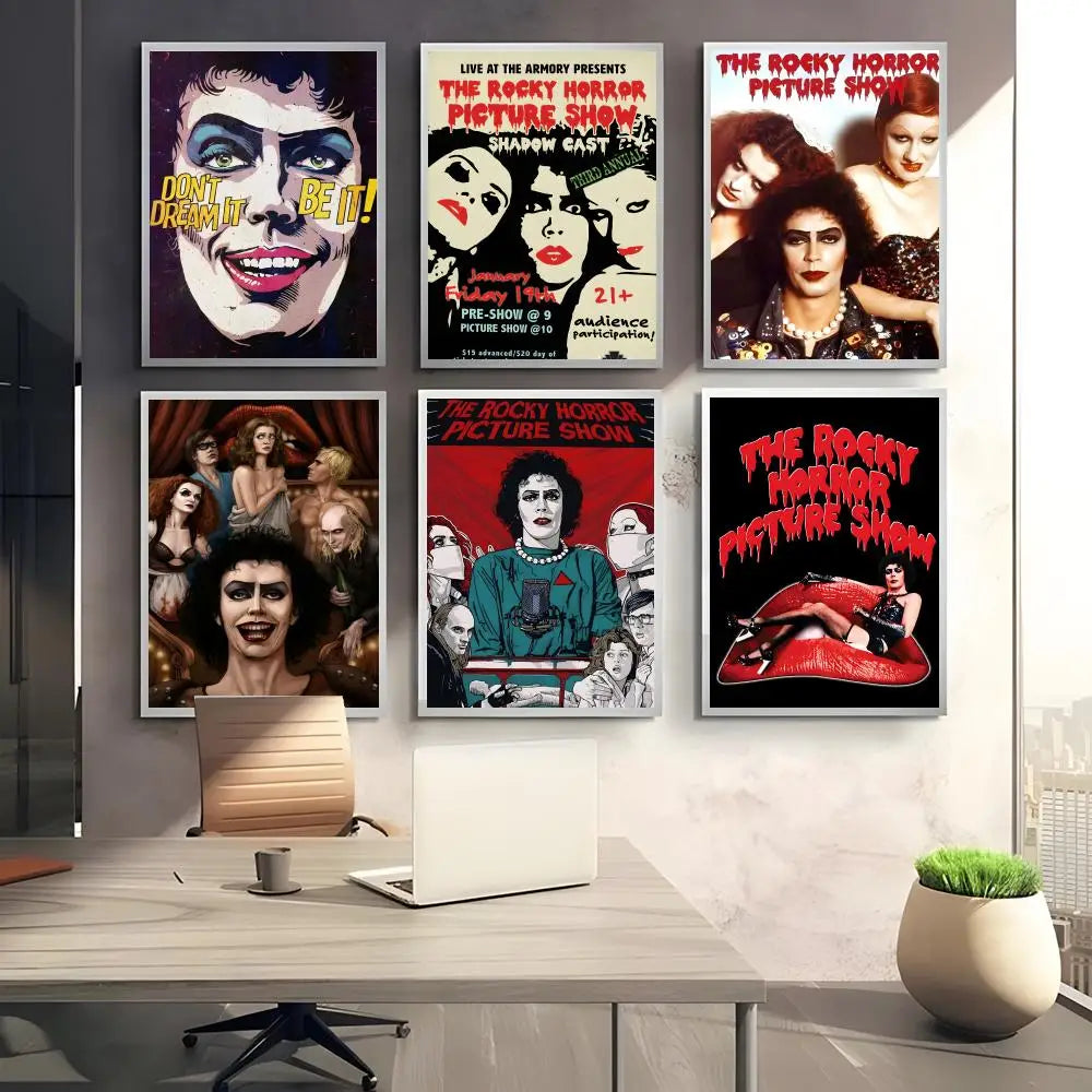 The Rocky Horror Picture Show Movie Painting Calligraphy Canvas Poster: Crease Free Waterproof Durable All Space Wall Decor