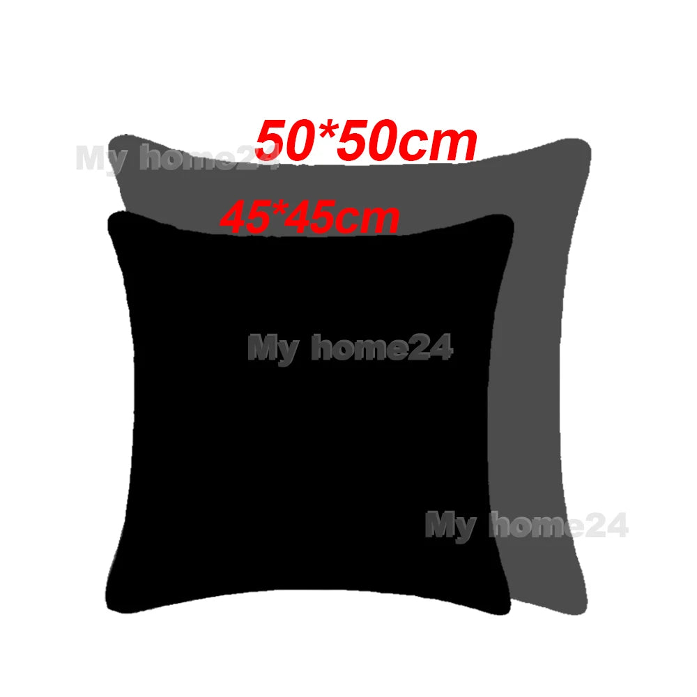 1Pc 45*45cm 50*50cm Checkerboard Plaid Plush Cushion Cover Knitted Car Sofa Throw Pillow Cover Short Fleece Pillowcase Cushion