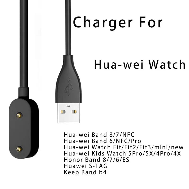 Wireless Charger Cable Station for Huawei Watch Band 9 8 7 6 Pro Fit 2 3 Honor Smart Watch Dock USB Type C Fast Charging Adapter
