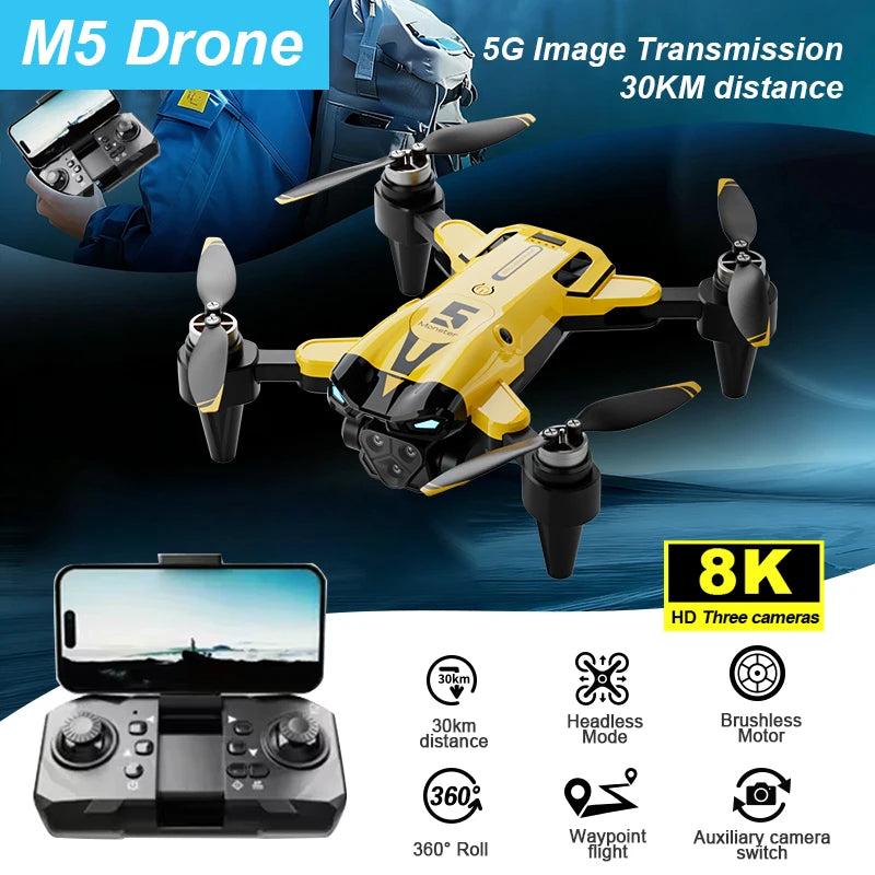 RC Drone Optical Flow Hover Smart Follow Waypoint Trajectory
