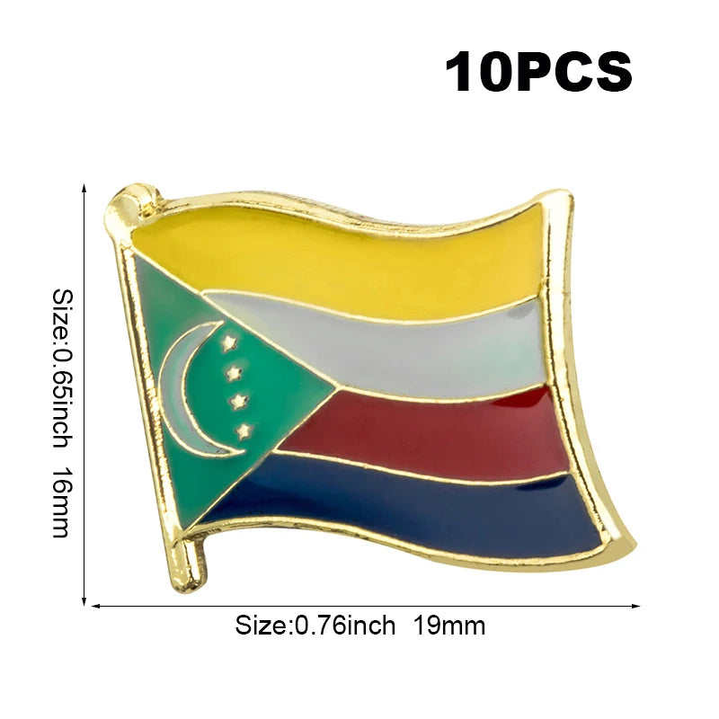 10pcs a lot   Flag Laple Pin Badge Brooch Cambodia Canada Czech Rep. Zimbabwe Kuwait Croatia Kenya Kazakhstan Haiti