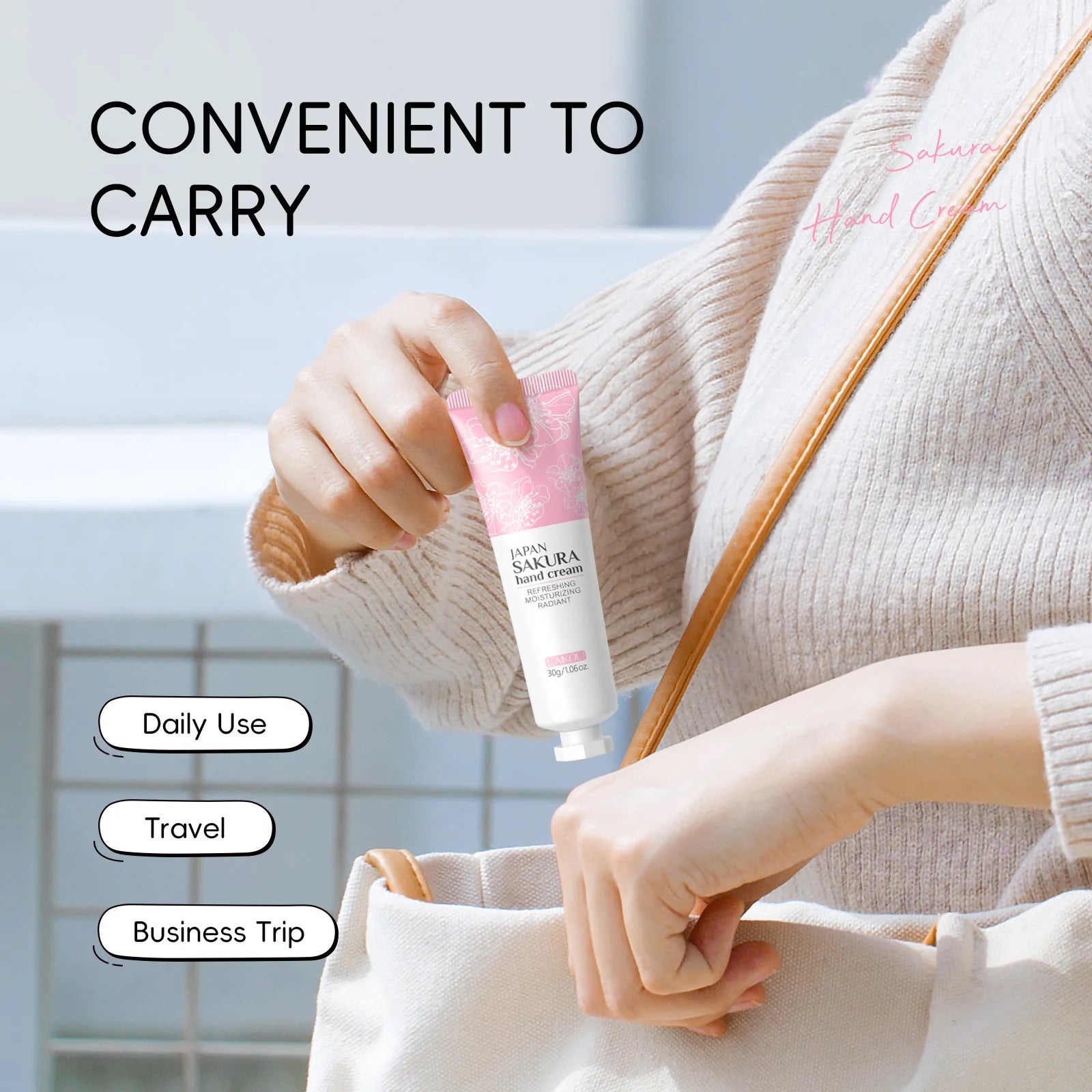 Sakura Nourishing Hand Cream Hands Moisturizing Anti-chapping Brightening Hydrating Hand Cream Hand Skin Care Products Wholesale