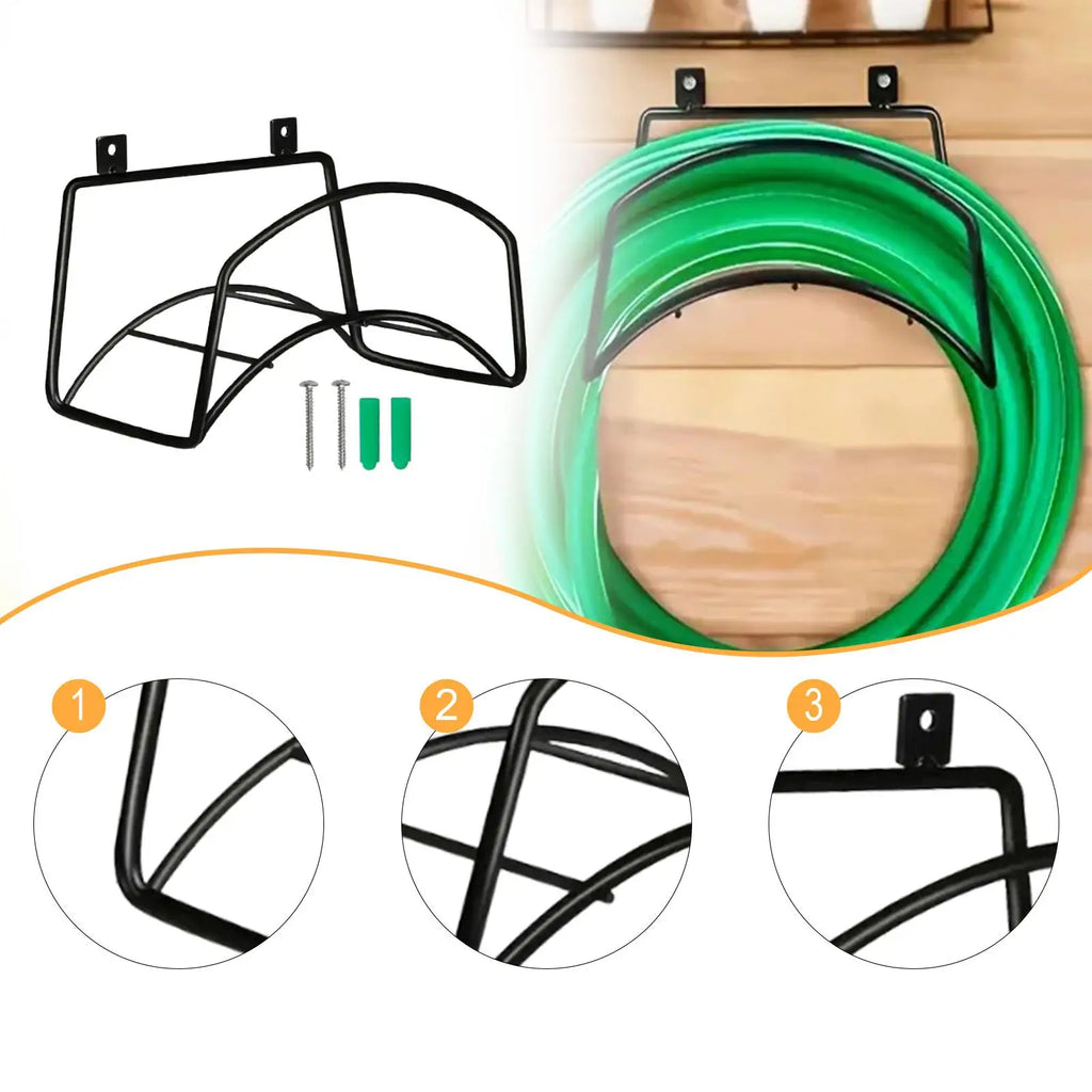 Garden Hose Holder Wall Mount Storage Rack Organizer for Park Home Backyard