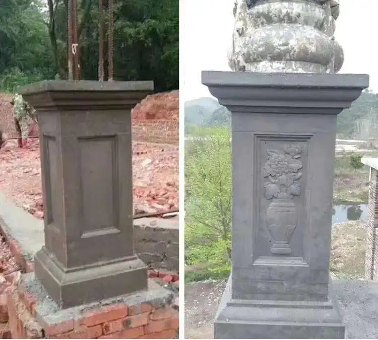 Plastic Thickened ABS Flowerpot Mold Cement Mold for Garden Balcony Fence Square Column Pier Roman Column Concrete Bonsai Mold