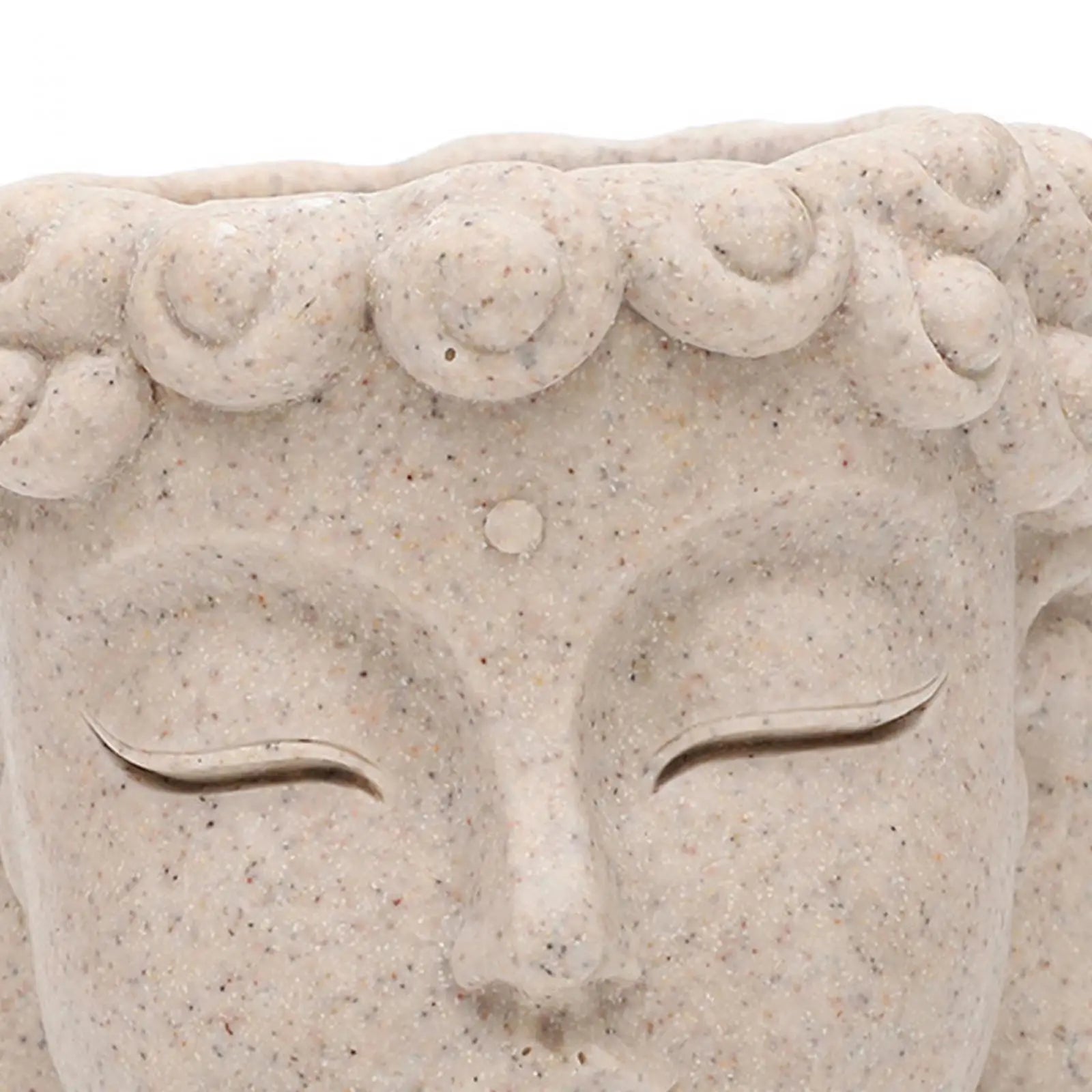 Buddha Head Flower Pot Flower Vase Decors Planters with Drainage Hole Indoor Plants Plant Containers for Kitchen Desk Garden