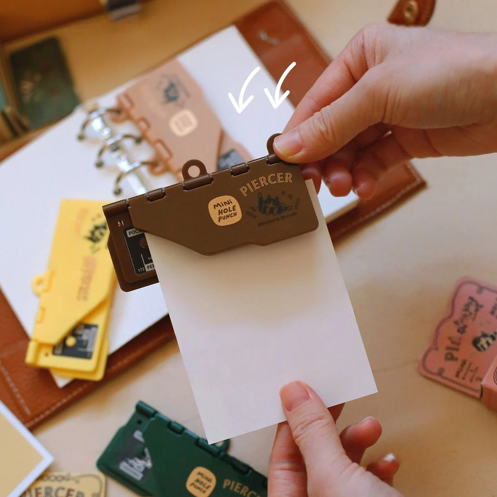 Portable Mini Retro Three-Hole Card Punch