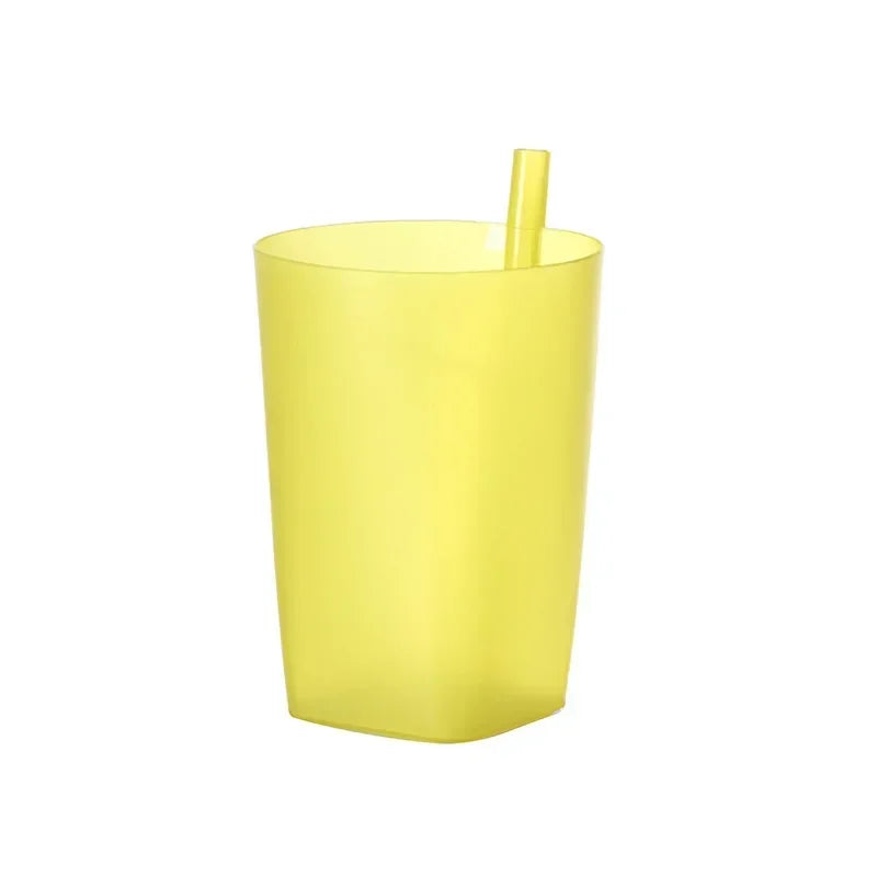 360ml Great Straw Cup Multipurpose Large Capacity Integrated Measuring Straw Drink Jug Juego Tazas De Cafe Y Plato