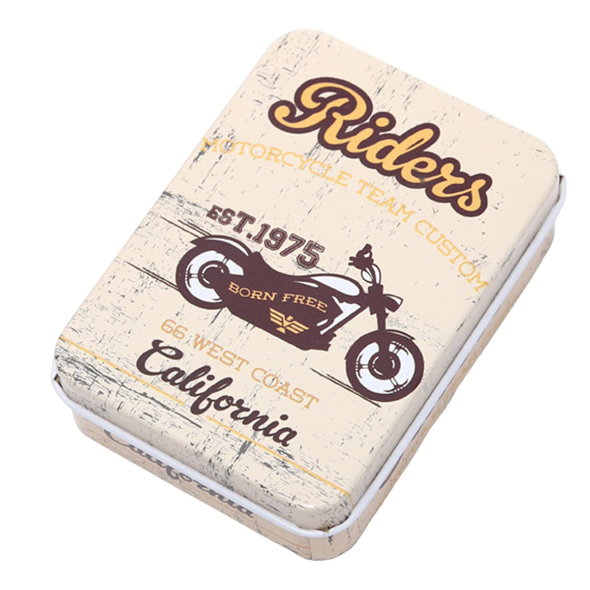 Vintage Storage Iron Box Creative Rectangular Tinplate Box For Hairpin Card Jewelry Organizer Rural Nostalgic Storage Boxes