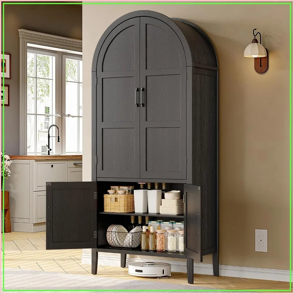 71" Tall 5-Tier Arched Cabinet