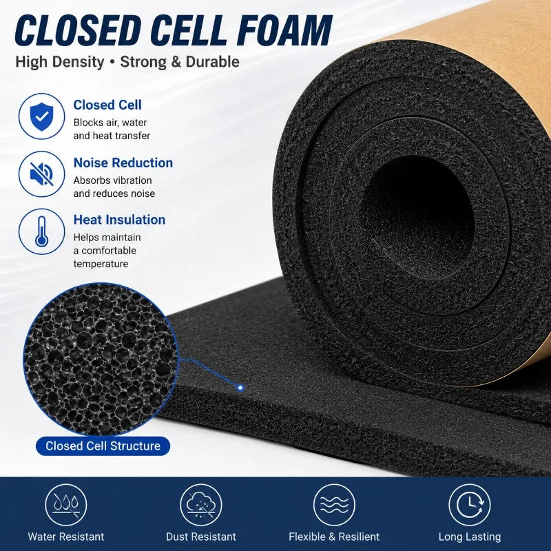 Self-Adhesive Sound Deadening Foam Mat