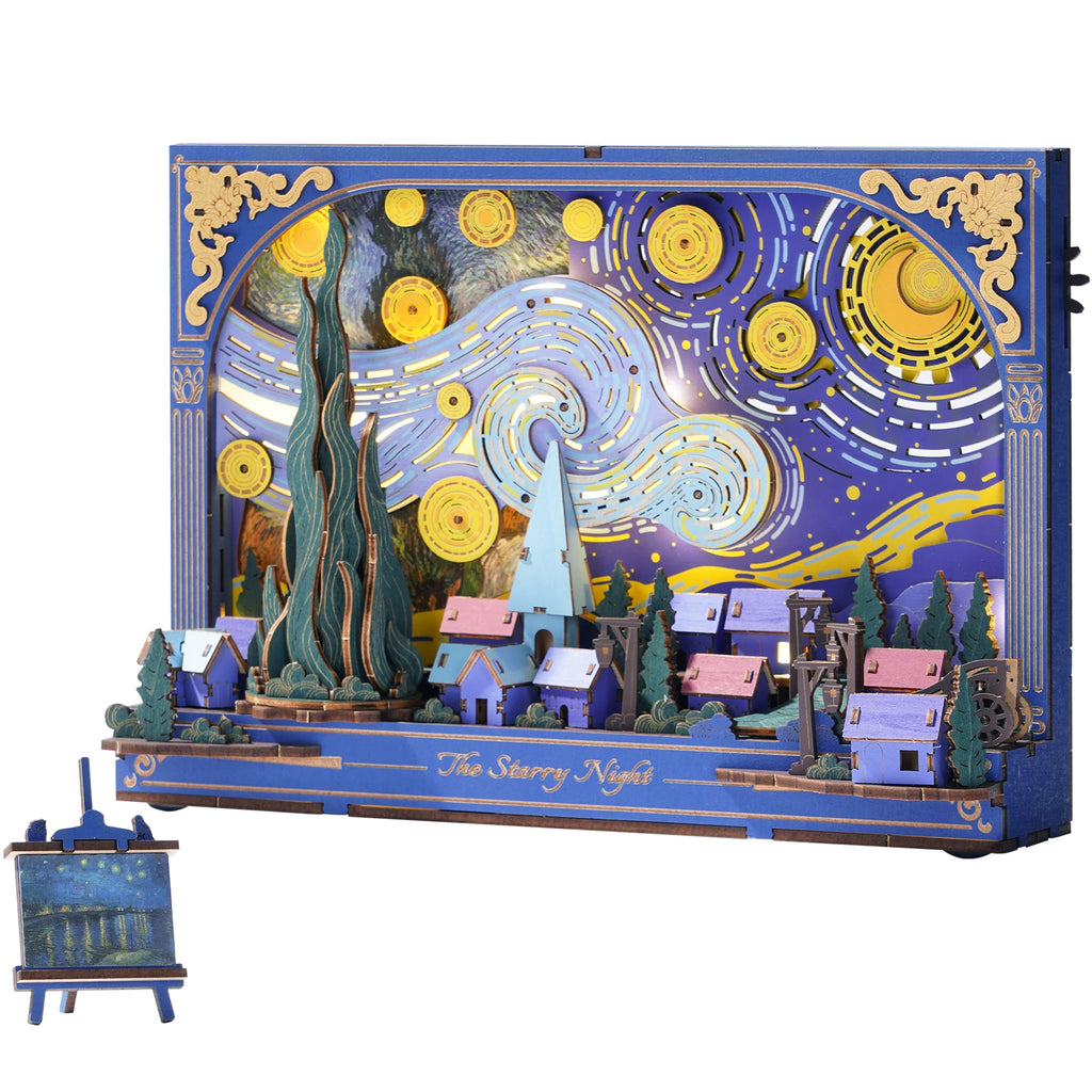 ROKR Starry Night 3D Wooden Puzzle Kit