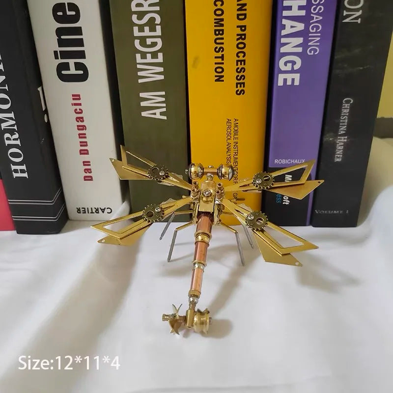 Steampunk mechanical insect big pocket insect model handmade metal creative crafts ornament personalized gift