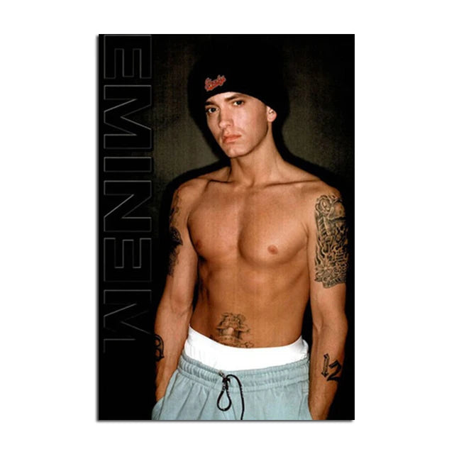 Super Rapper Eminems Posters and Prints Great Rap Singer Canvas Painting Music Star Wall Art Picture for Bedroom Home Decor
