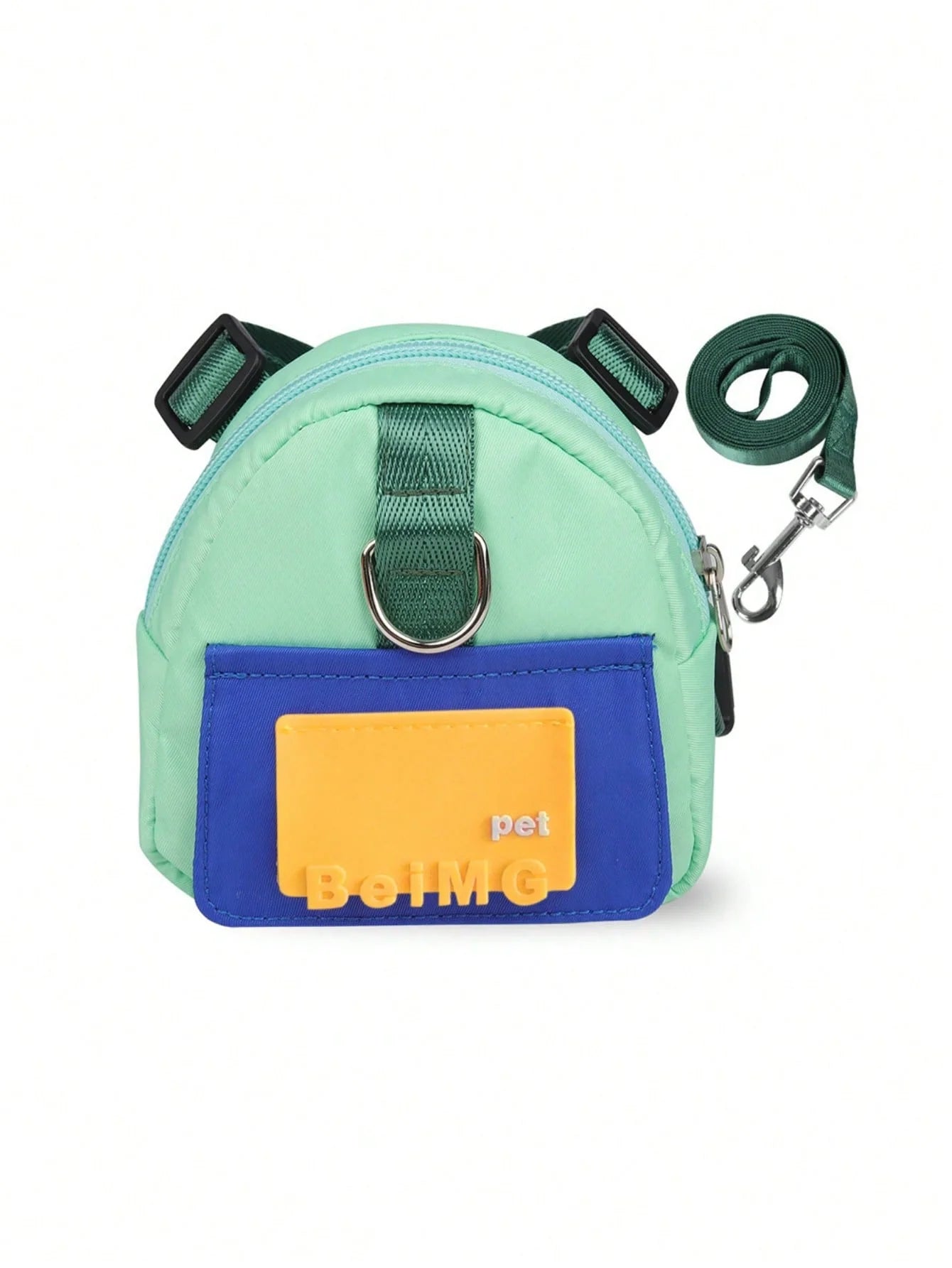 Pet Backpack & Leash Combo (1 Set) - 4 Colors, Breathable & Adjustable | Outdoor/Daily Gear for Small & Medium-Sized Dogs