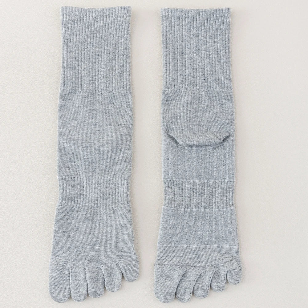 3 Pairs Five Finger Socks Men Anti-slip Sports Athletic Crew Socks Men High Quality Cotton Toe Socks Basketball Middle Tube