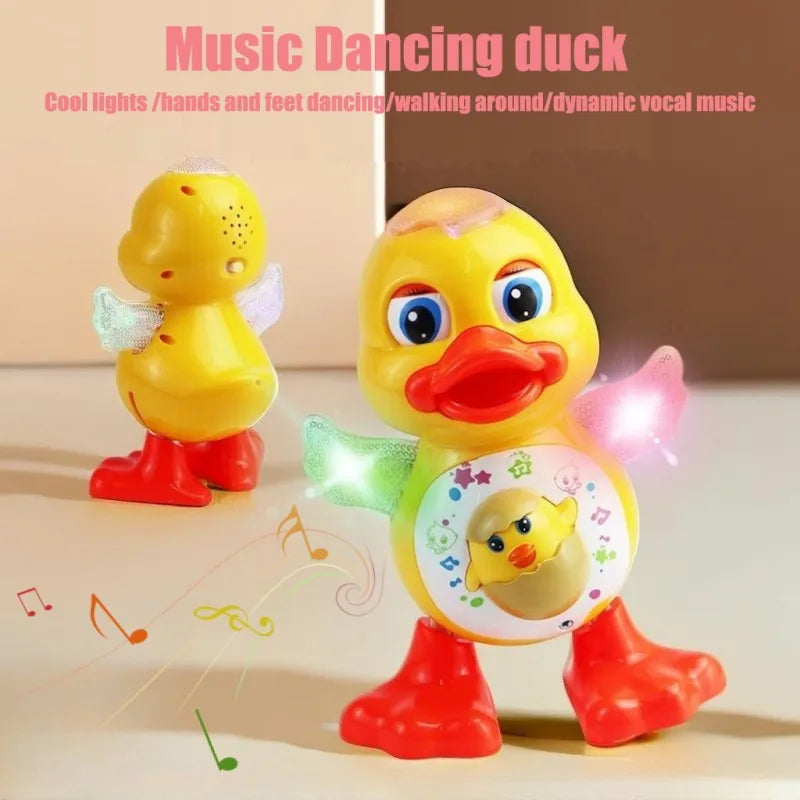 Electric Dancing Duck Toy Interactive Musical Animal with Flashing