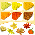 100/300 PCS 6 Colors Gradient Yellow Pipe Cleaners Chenille Stems, Pipe Cleaners Craft,Pipe Cleaners Set for DIY Art and Craft