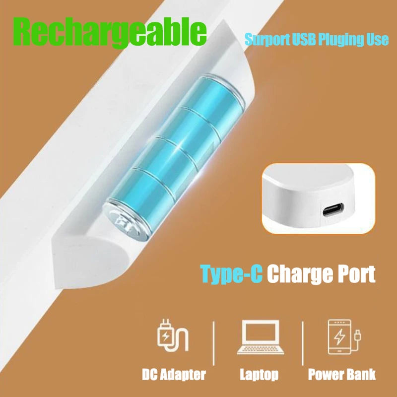 Remote LED Desk Lamp Magnetic Hanging Night Light USB