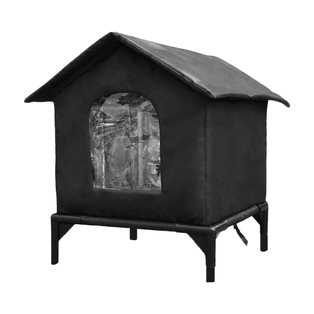Cat Shelter Weatherproof Winter Cat House Cat Outside House Waterproof Enclosed Pet Tent Insulated Cat House For Multiple