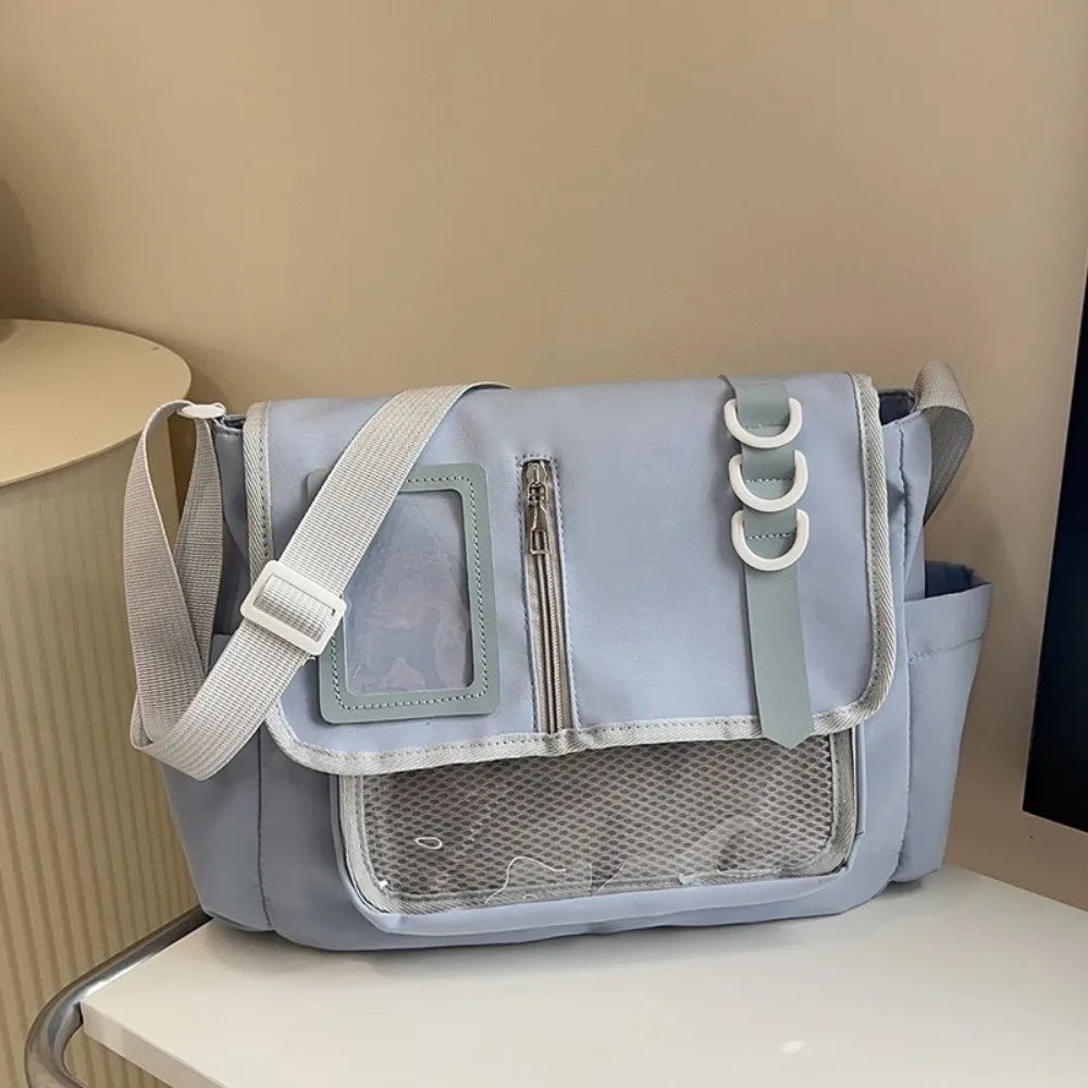 Y2K Transparent Crossbody Bag Lightweight Waterproof JK Ita Bag