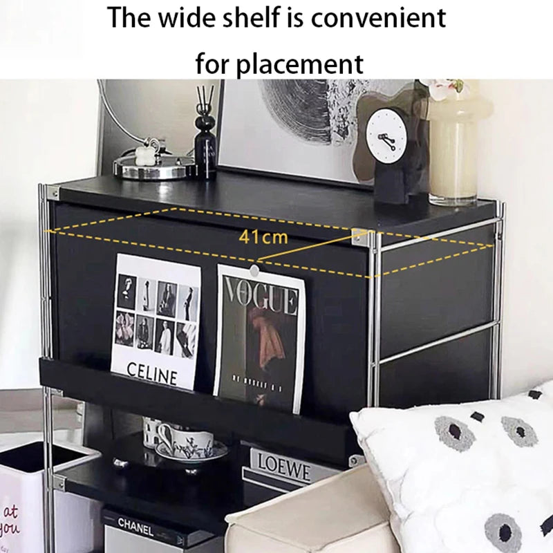 Wooden Storage Holders Living Room Aesthetic Racks Modern Floor Organizers Multifunctional Home Shelves Bedroom Decoration