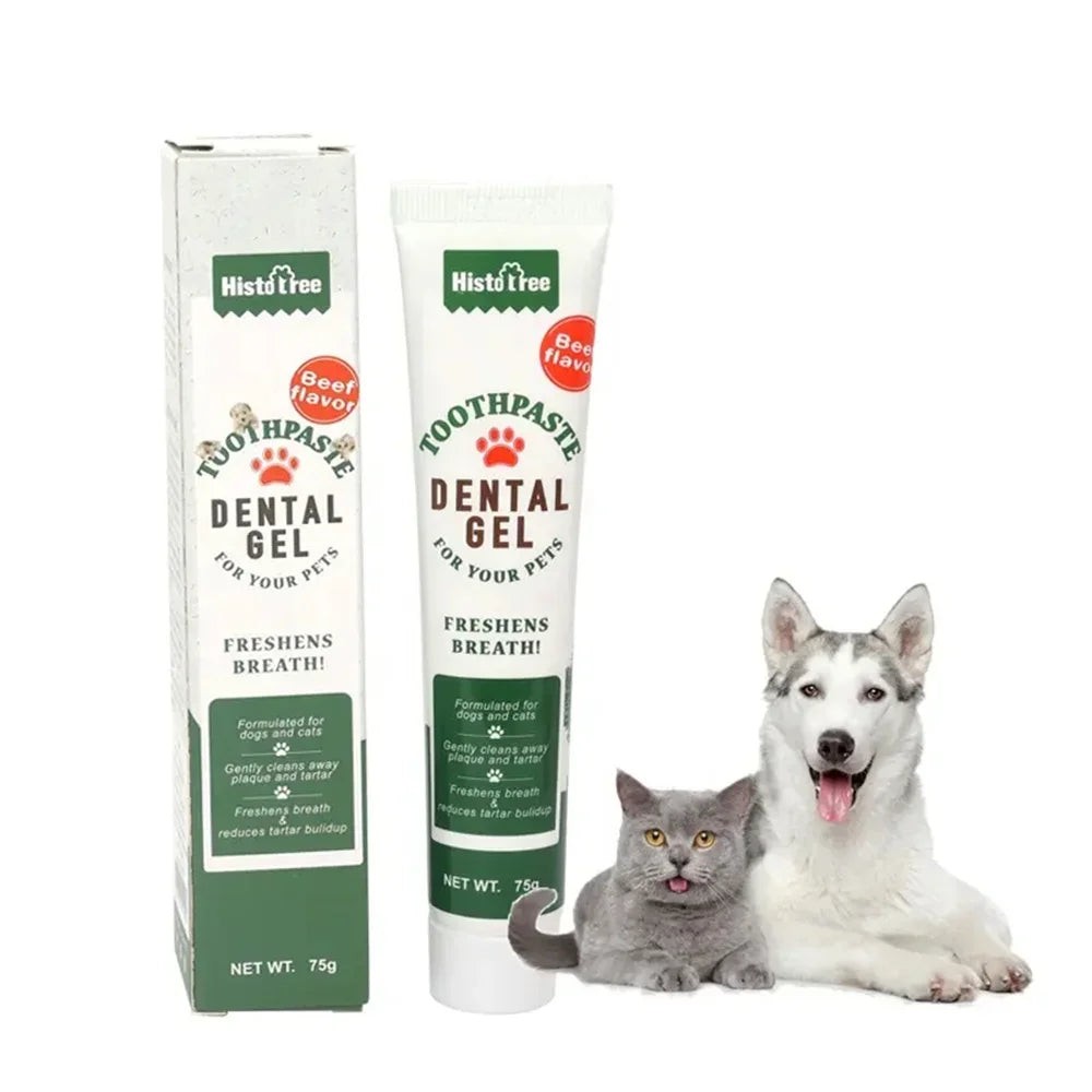 Pet Dog Tootpaste Cleaning Supplies Vanilla Beef Flavor Pet