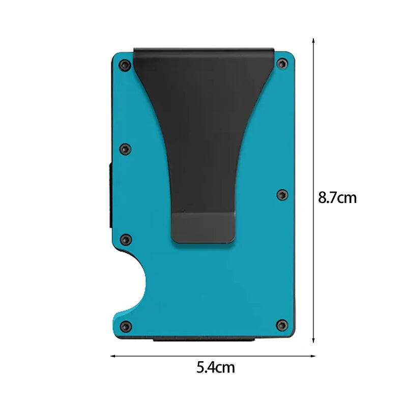 RFID Slim Minimalist Wallet For Men Women Credit Card Holder With Money Clip Thin Design For Pocket Camping Activities