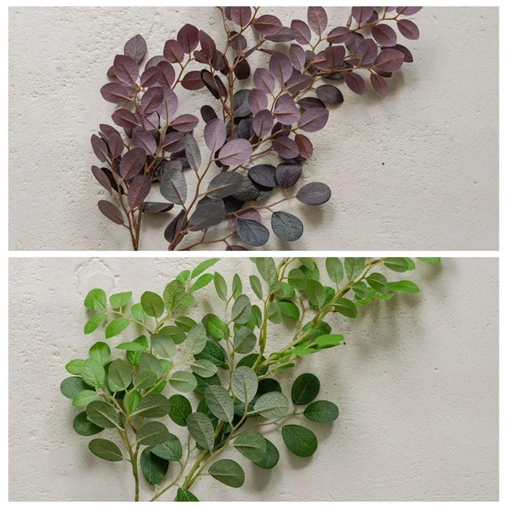 27IN Artificial Red Loropetalum Leaves Faux Flowers Home Decor Wedding Decoration Shop Window Display