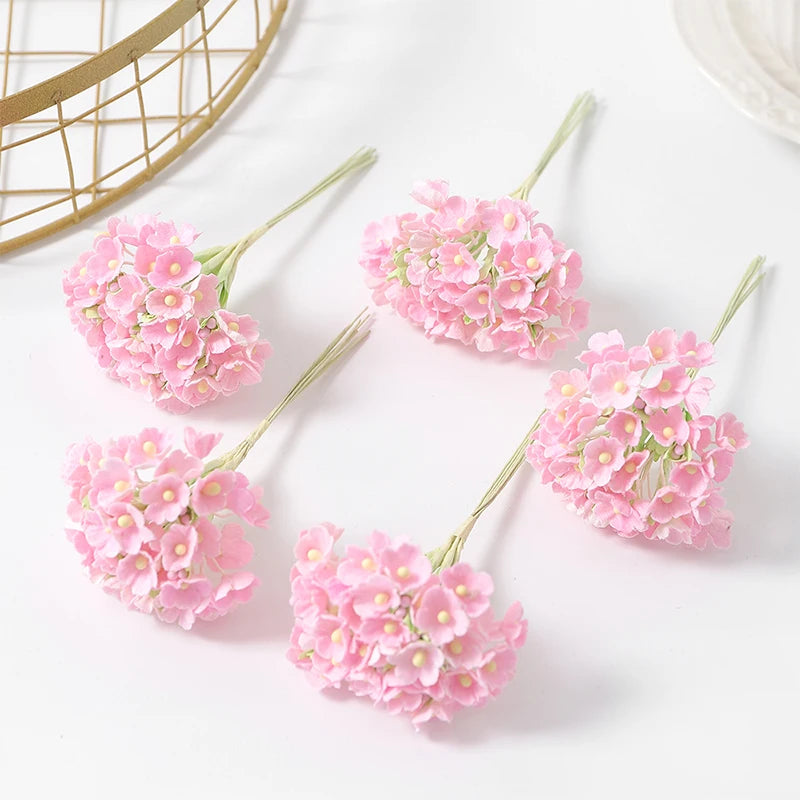 1/3/5Pcs Artificial Flower Bouquet Silk 11cm Fake Flowers for  Home Decor Garden Wedding Decoration DIY Craft Gifts Accessories