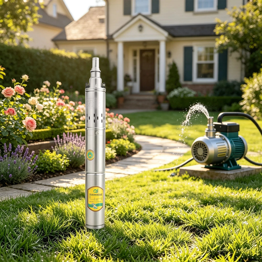 0.5HP Deep Well Submersible Pump DC24V Stainless Steel Deep